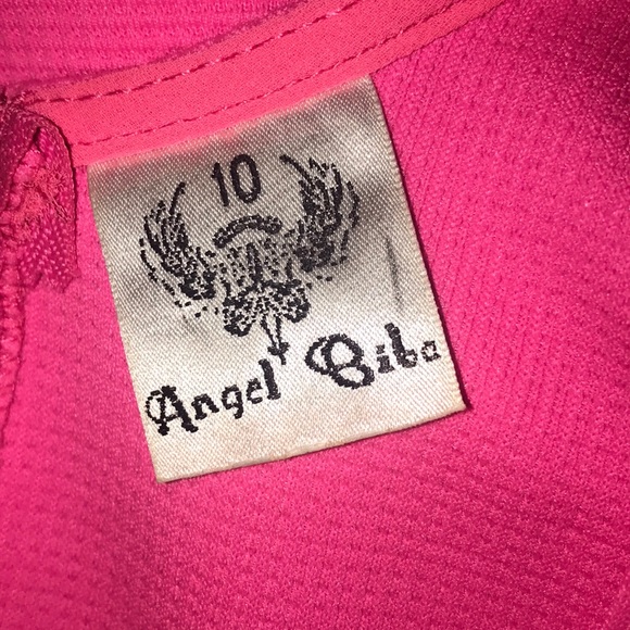 Neon Coral/Hot Pink Bodycon Dress - Picture 11 of 11